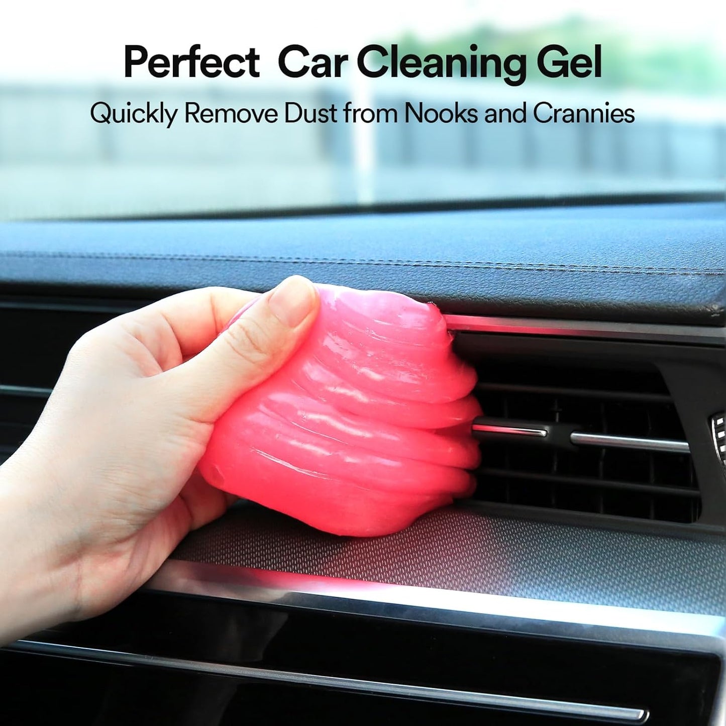 Car Cleaning Gel for Car Cleaning Putty Car Slime for Cleaning Car Interior Cleaner Car Cleaning Supplies Auto Detailing Tools Car Accessories Keyboard Cleaner Rose